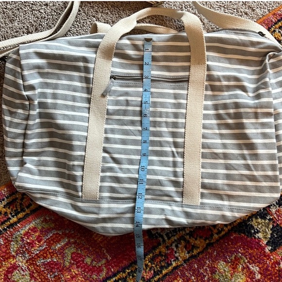 Striped weekender duffle bag - Picture 4 of 5
